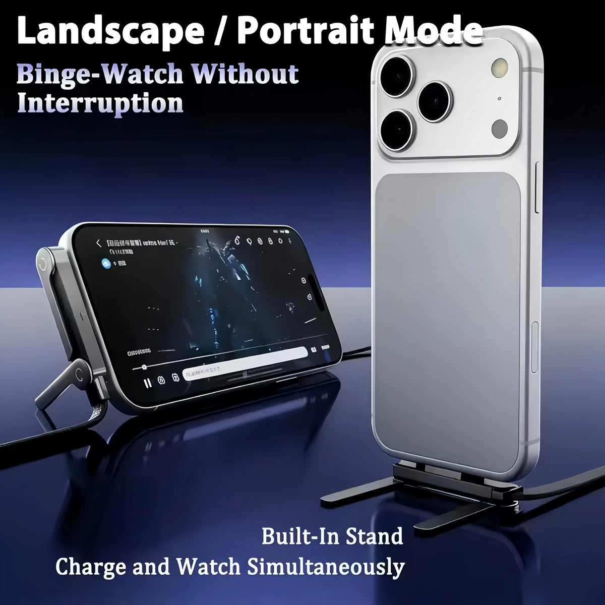 2-in-1 Charging Cable & Phone Stand | 240W Super Fast Charge