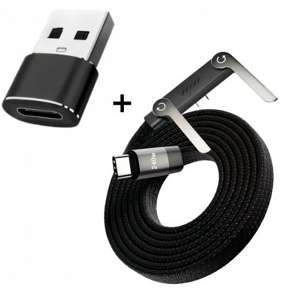 2-in-1 Charging Cable & Phone Stand | 240W Super Fast Charge