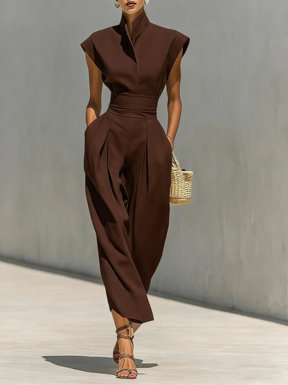 The Vella Midi Dress | High-Neck Sleeveless | Summer Formal Dress